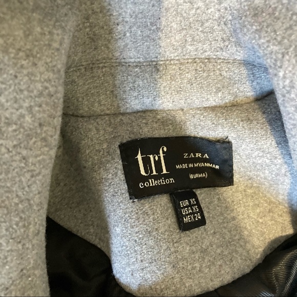 Wool grey trench coat (never worn) - Picture 2 of 2